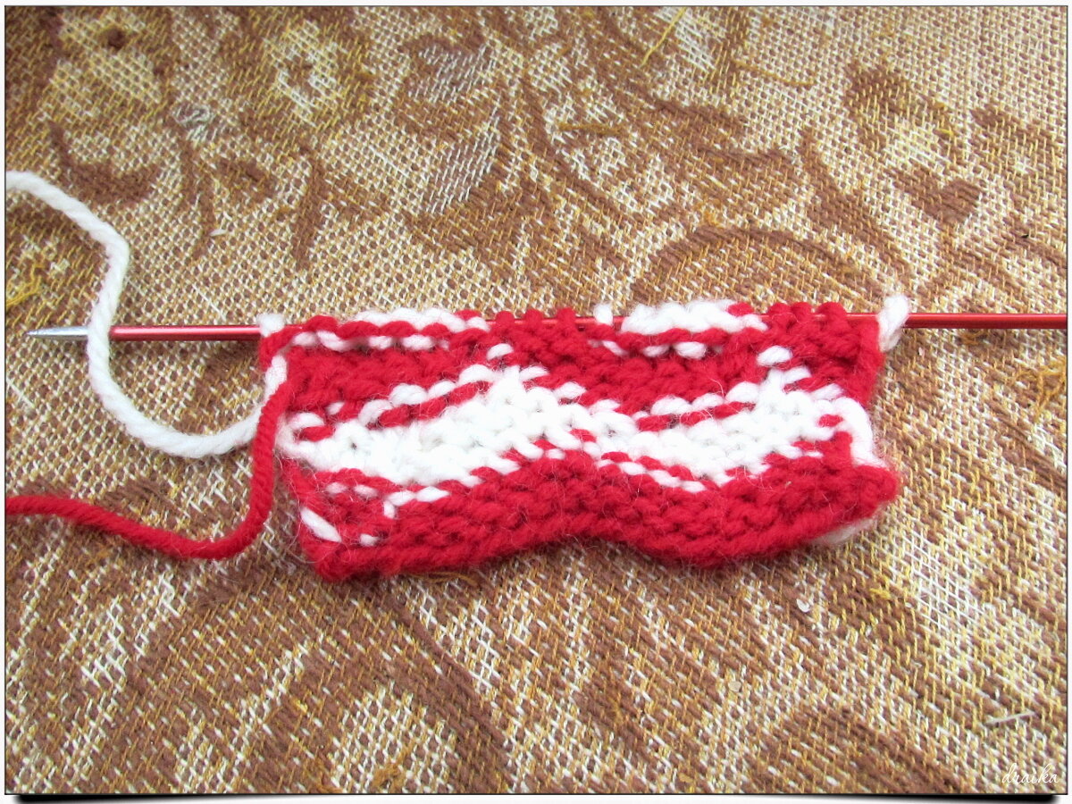 Изнаночная сторона узора