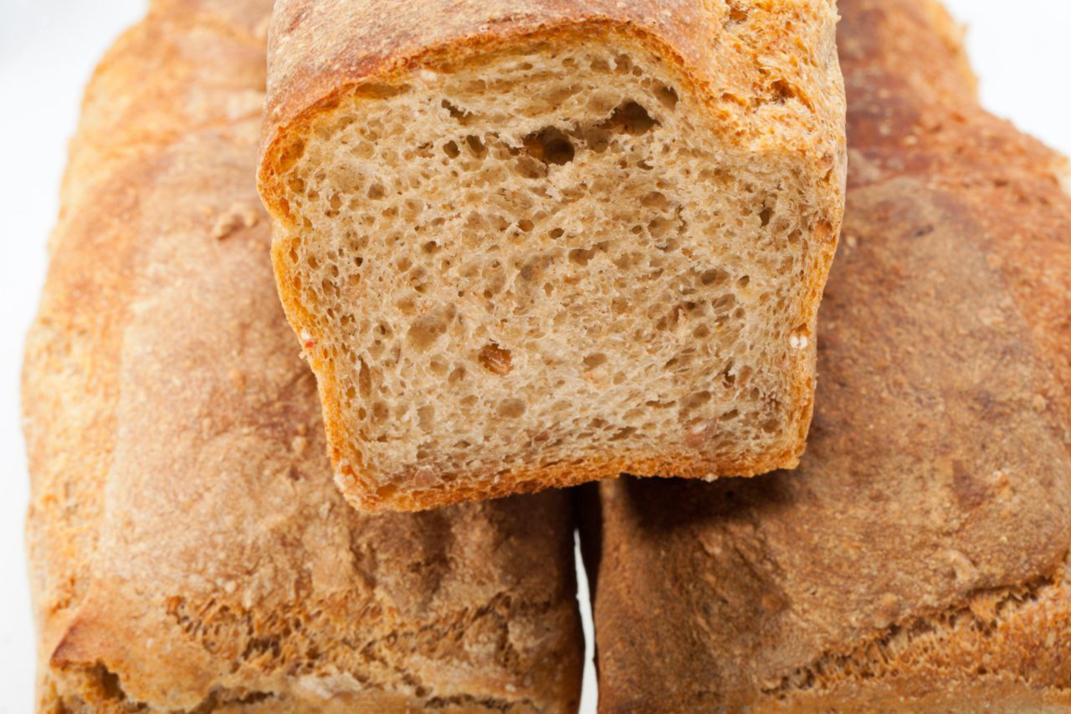 Uzbek Traditional Bread with Letters.