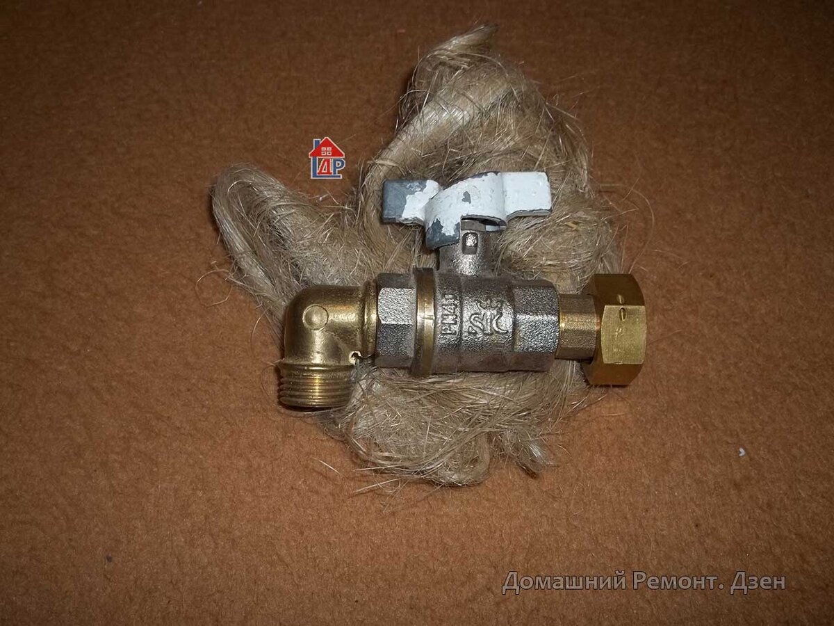 Соединение на лён (паклю)