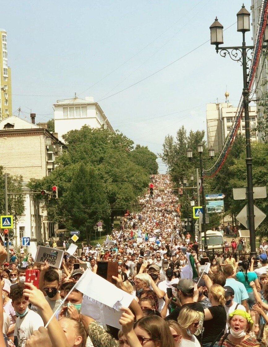 митинг в Хабаровске