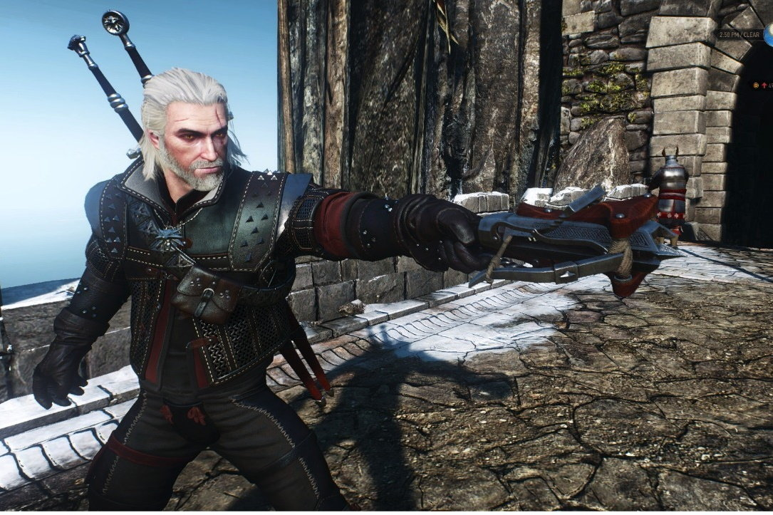 Лучшие моды ведьмак. Арбалет Ведьмак 3. Witcher 3 Crossbow. Одноручный арбалет Ведьмак 3. Скеллигский арбалет Ведьмак 3
