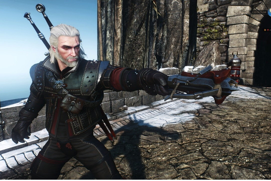 Арбалет Ведьмак 3. Witcher 3 Crossbow. Геральт с арбалетом. Одноручный арбалет Ведьмак 3. Ведьмак 3 джойстике