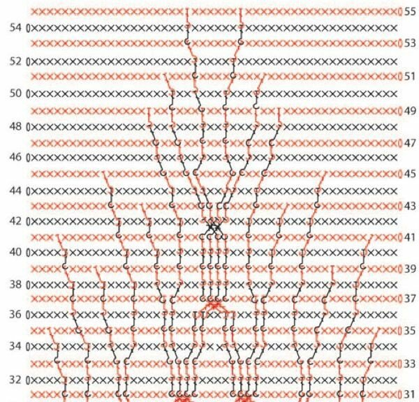 Дерево крючком схема