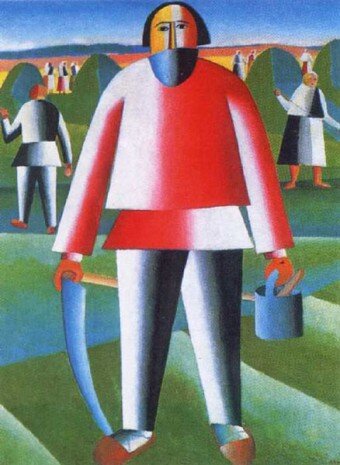 Казимир Малевич "На сенокосе" 1928-1929 год