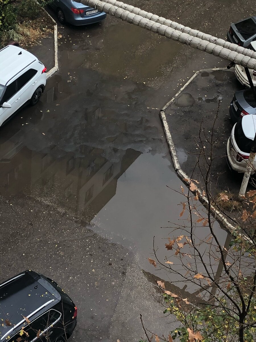 А это младший брат нашей "вечной" лужи