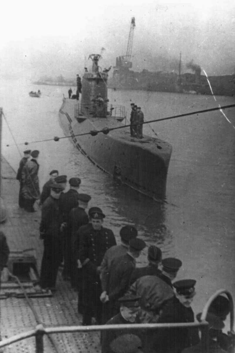 Подводная лодка «Л-23». Завершение второго боевого похода. Поти, 28 января 1942 г.