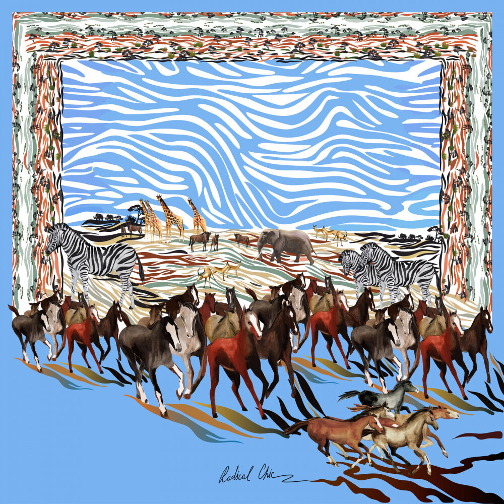 Синие ДИКИЕ ЛОШАДИ