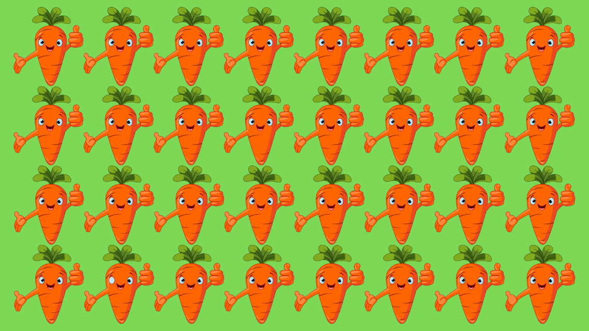Попробуйте найти 3 морковки, которые отличаются от остальных.