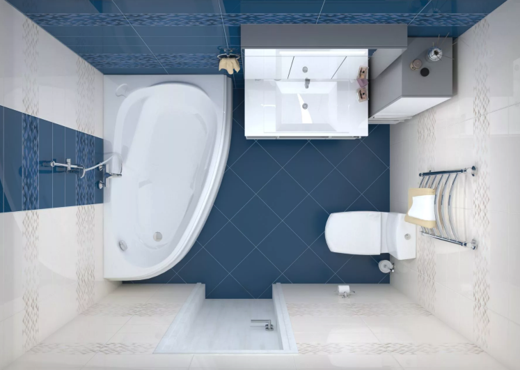 Особенности ремонта в маленьких ванных комнатах, совмещённых с туалетом