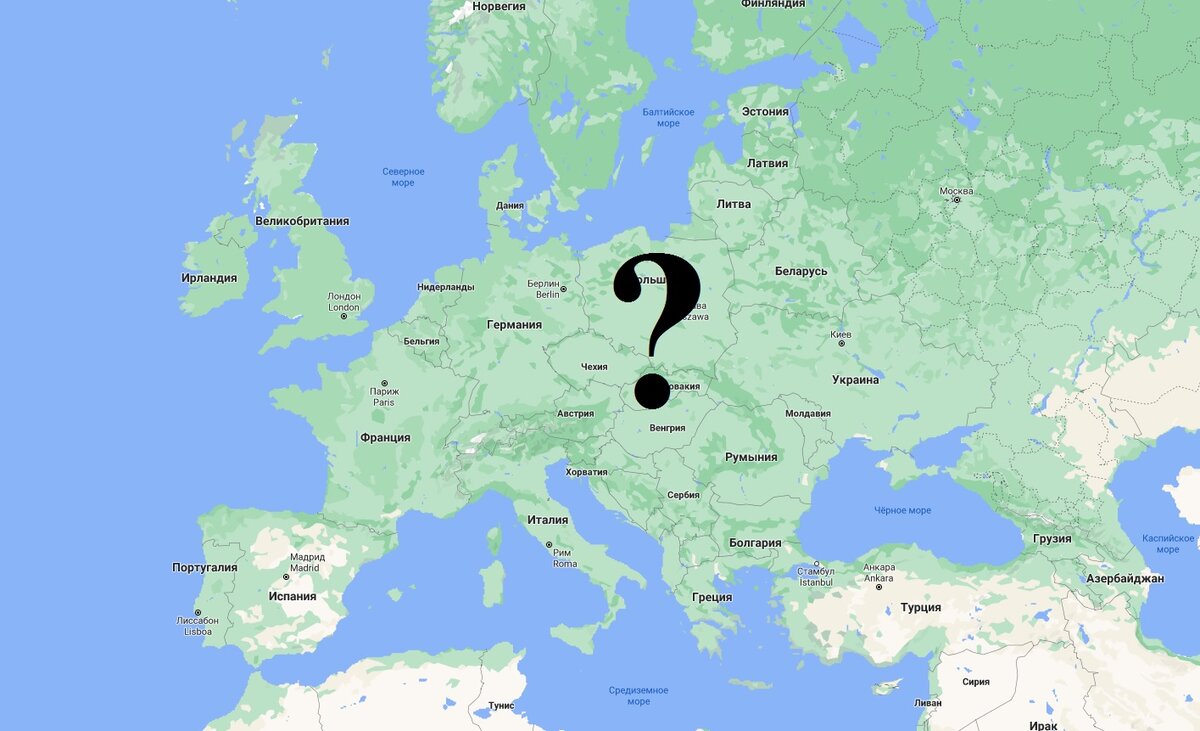 Карта европы с морями на русском - 97 фото