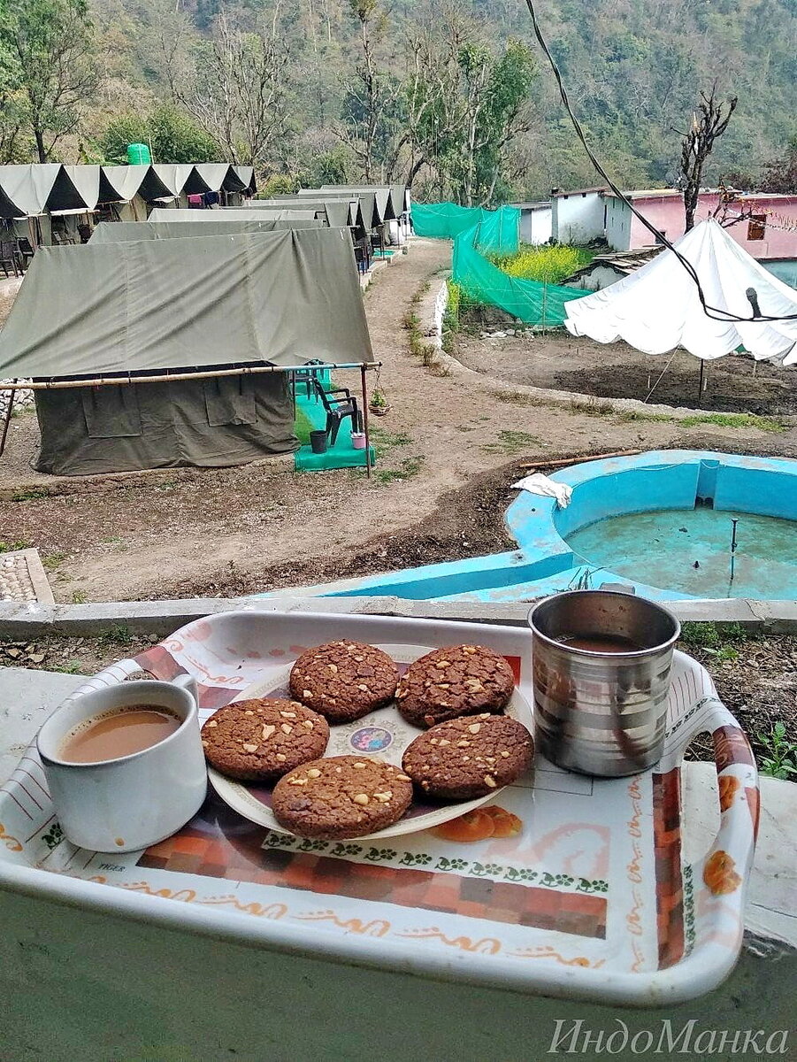 Свежеприготовленный чаёк с печеньками. Фото автора.