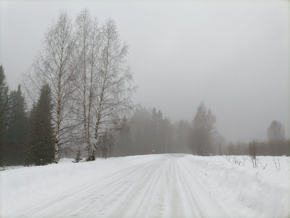 Дорога на трассу. Люблю по ней гулять. Фото автора.