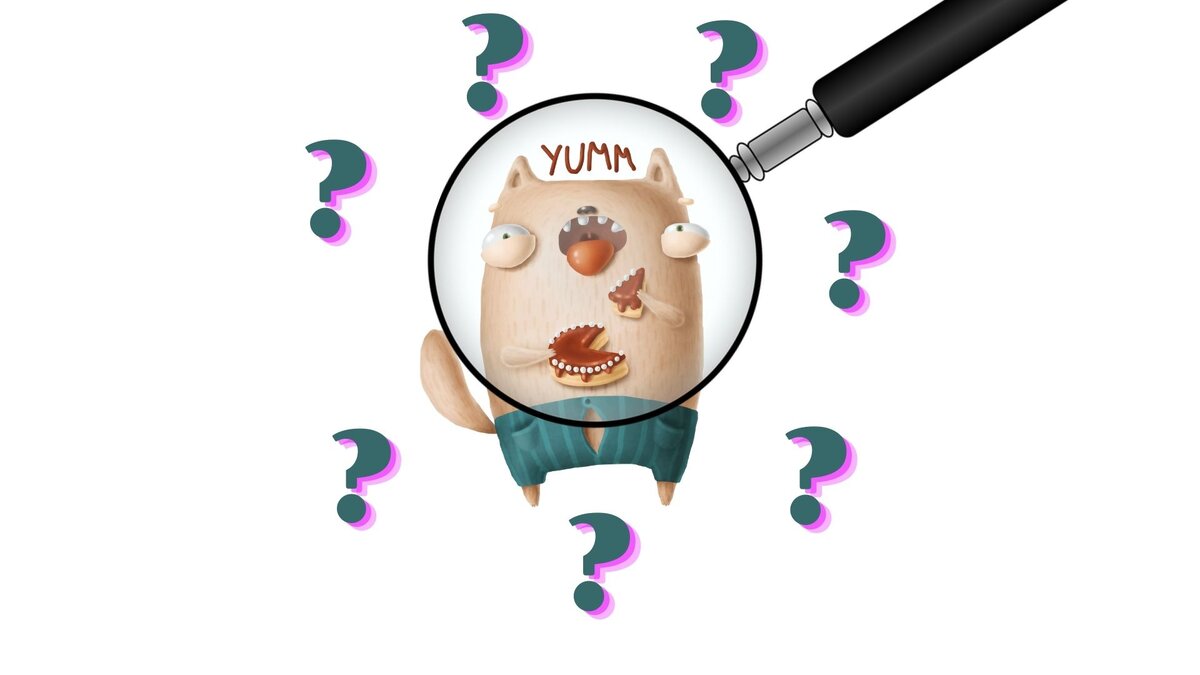 Кот, который любит тортики. коллаж автора.