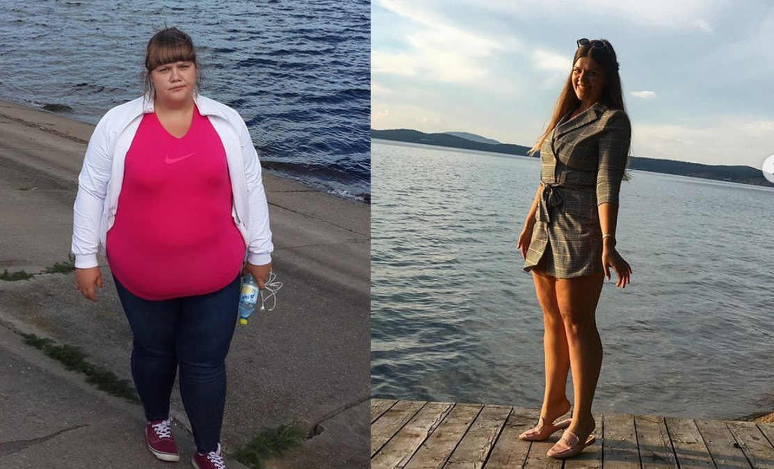 До похудения она весила 64 килограмма при росте 160 сантиметров
