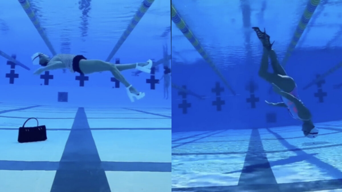 Кристина Макушенко посвятила свой аккаунт в TikTok подводным трюкам.