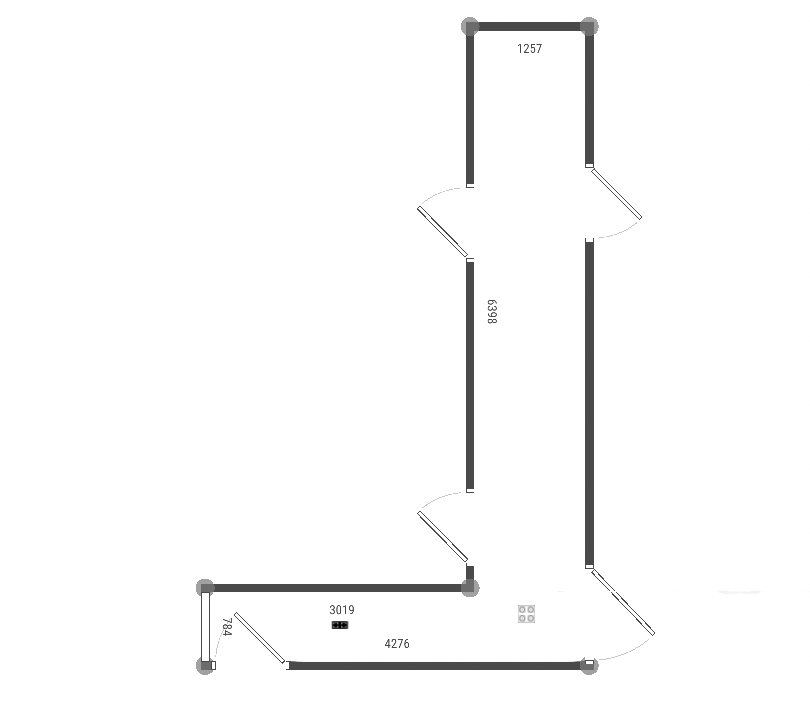 План Г-образной прихожей