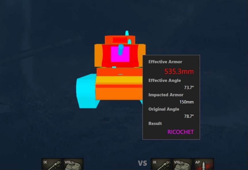 "Щёки" башни в профиль.