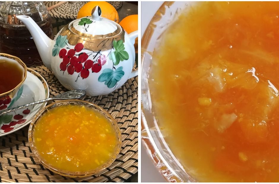 Варенье из тыквы с апельсинами и лимоном. Коллаж и фото автора