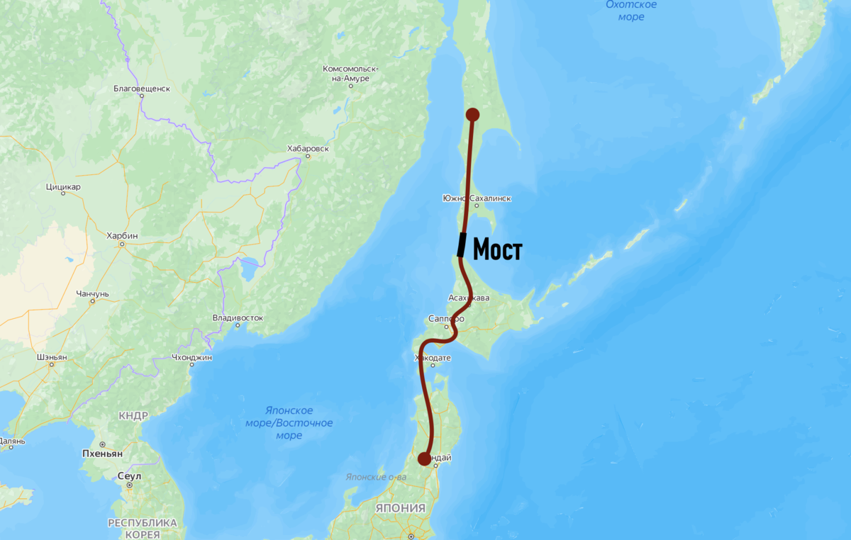 Мост сахалин на материк
