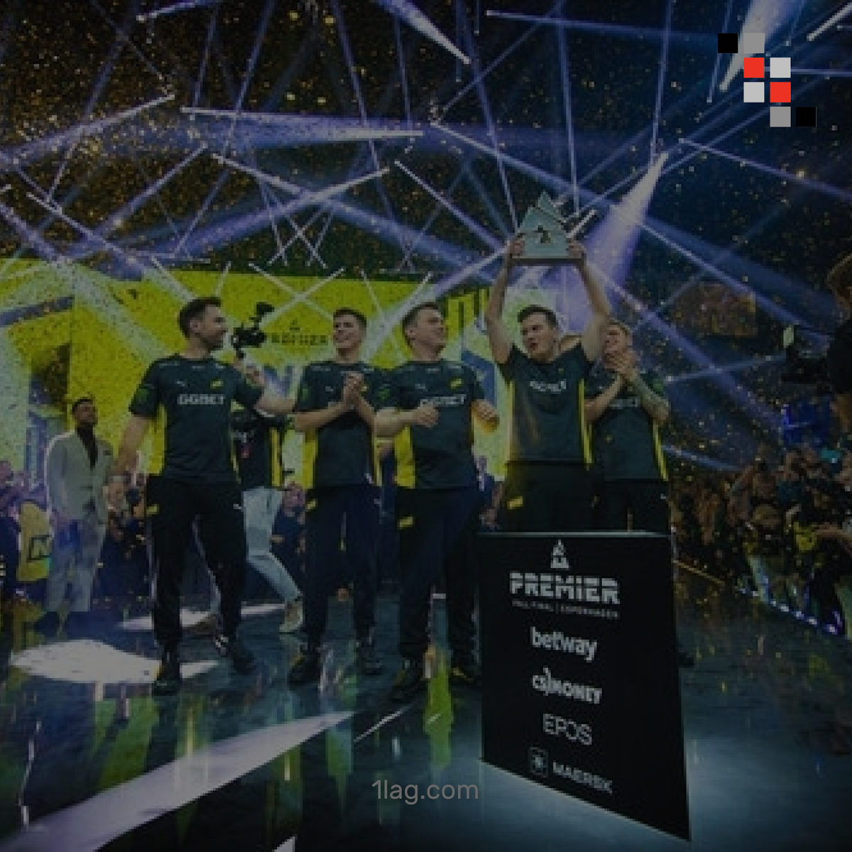 Команда Natus Vincere, поднявшая титул BLAST Premier Fall Final