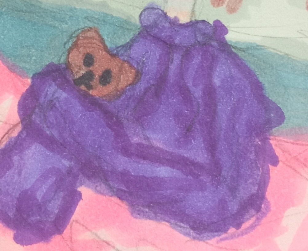 Этот Михаил так же был на фотографии у меня он получился не много корявый :< 🦀 но всё равно он получился милым хы :>🍓