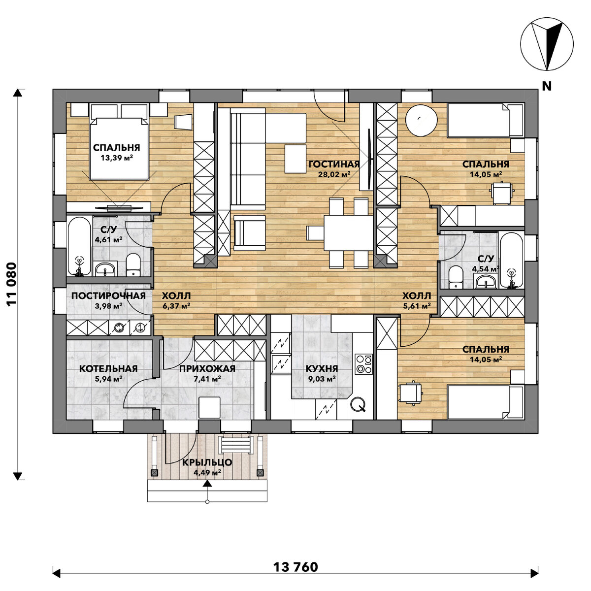 Помните проект СК-1 123 м²? Несколько фактов о нём, которых нет на сайте..  | GOOD WOOD Строительство домов | Дзен