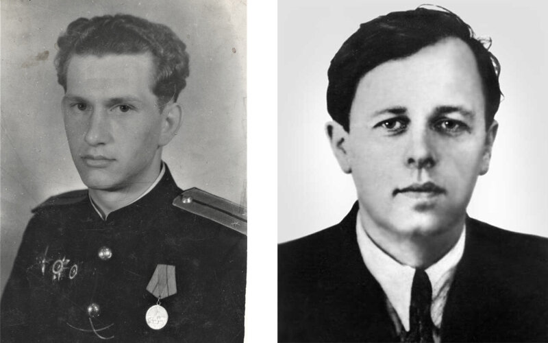 Мой отец в 1945 и Андрей Сахаров, примерно в то же время