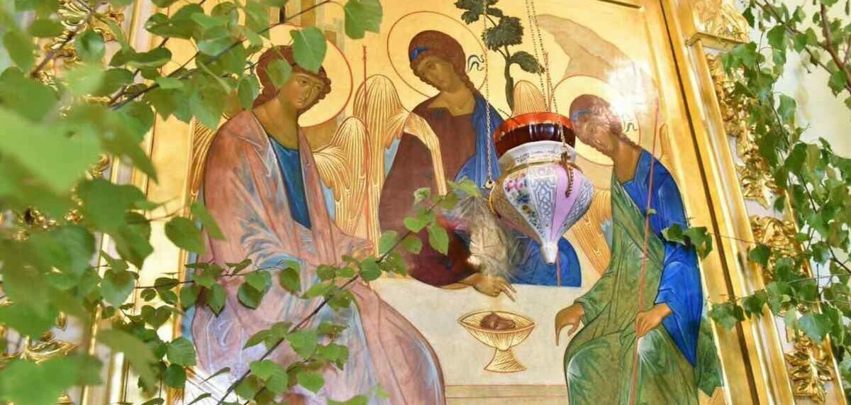 Икона Святая Троица. Источник: Яндекс. Картинки