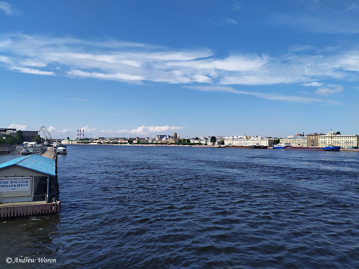 Вид на Неву с Благовещенского моста