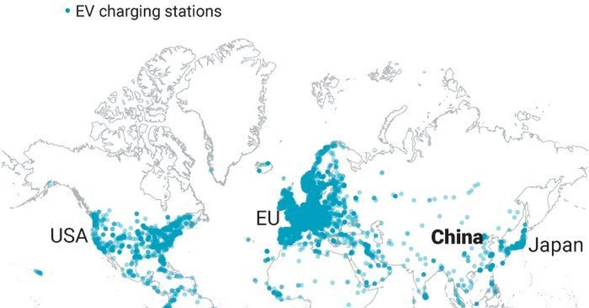 Карта зарядных станций