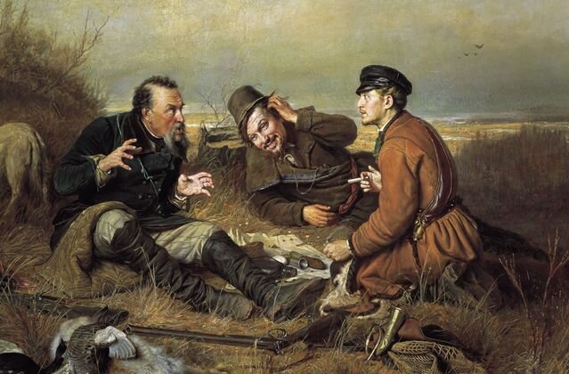    Василий Перов. Охотники на привале. 1871