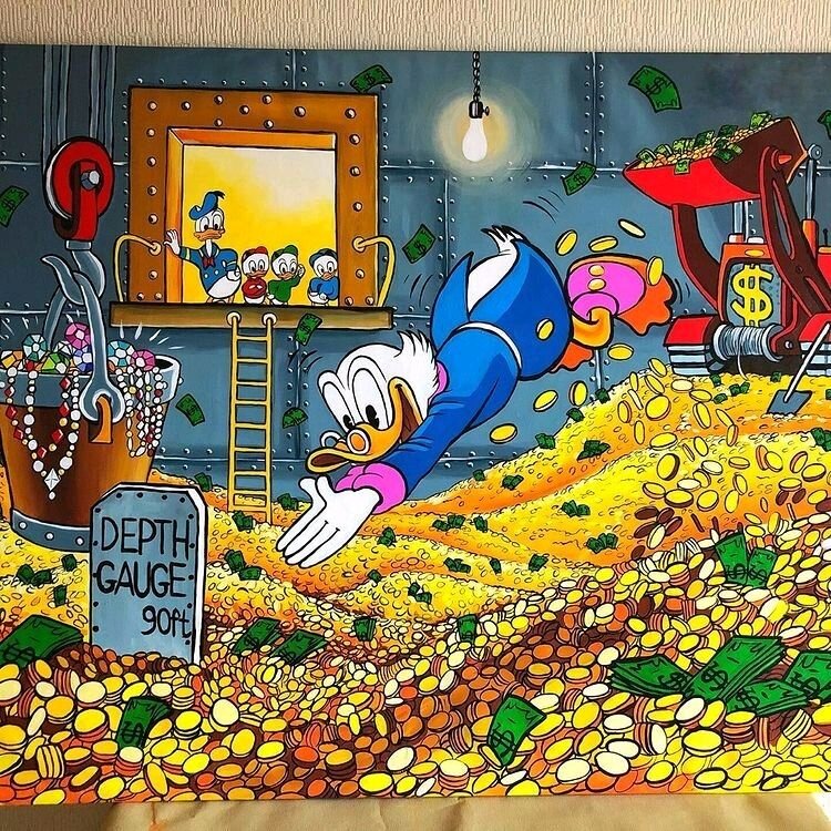 кадр из м/с "Утиные истории", 1987-1990.