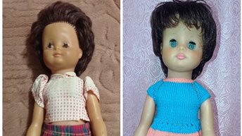 Стареньких кукол, не выбрасывайте. Ремонт немецкой куколки, и реставрация.