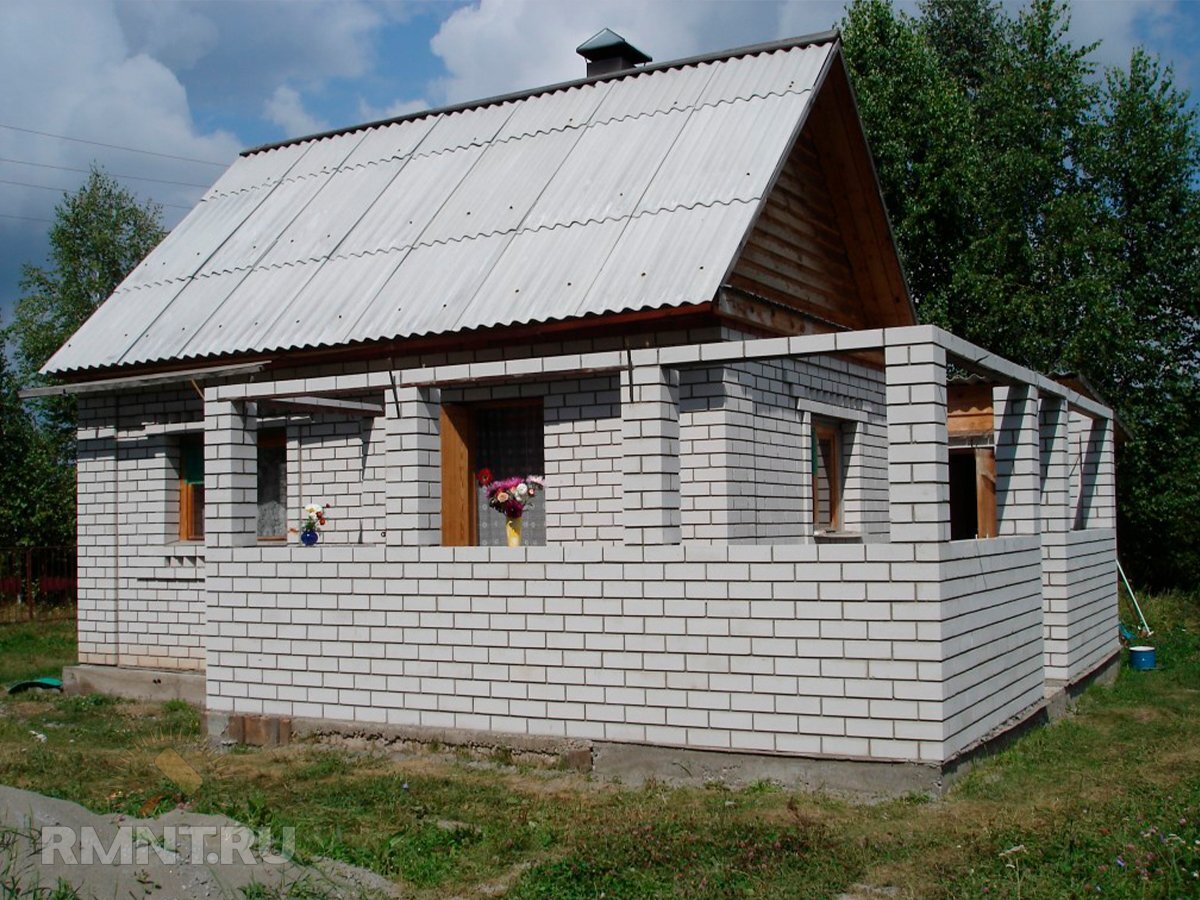 Пристройка к дому из пеноблоков