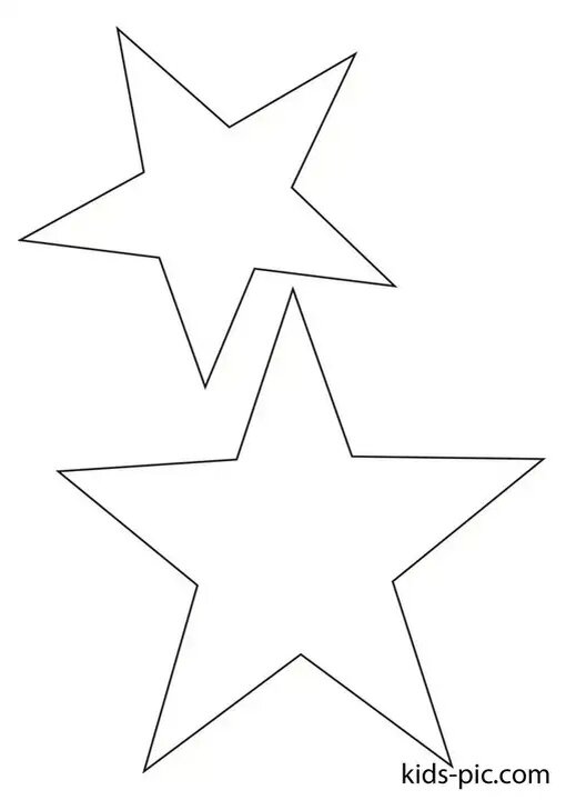 Звезды можно любого размера, мы так и оставили, как она распечатались на А4