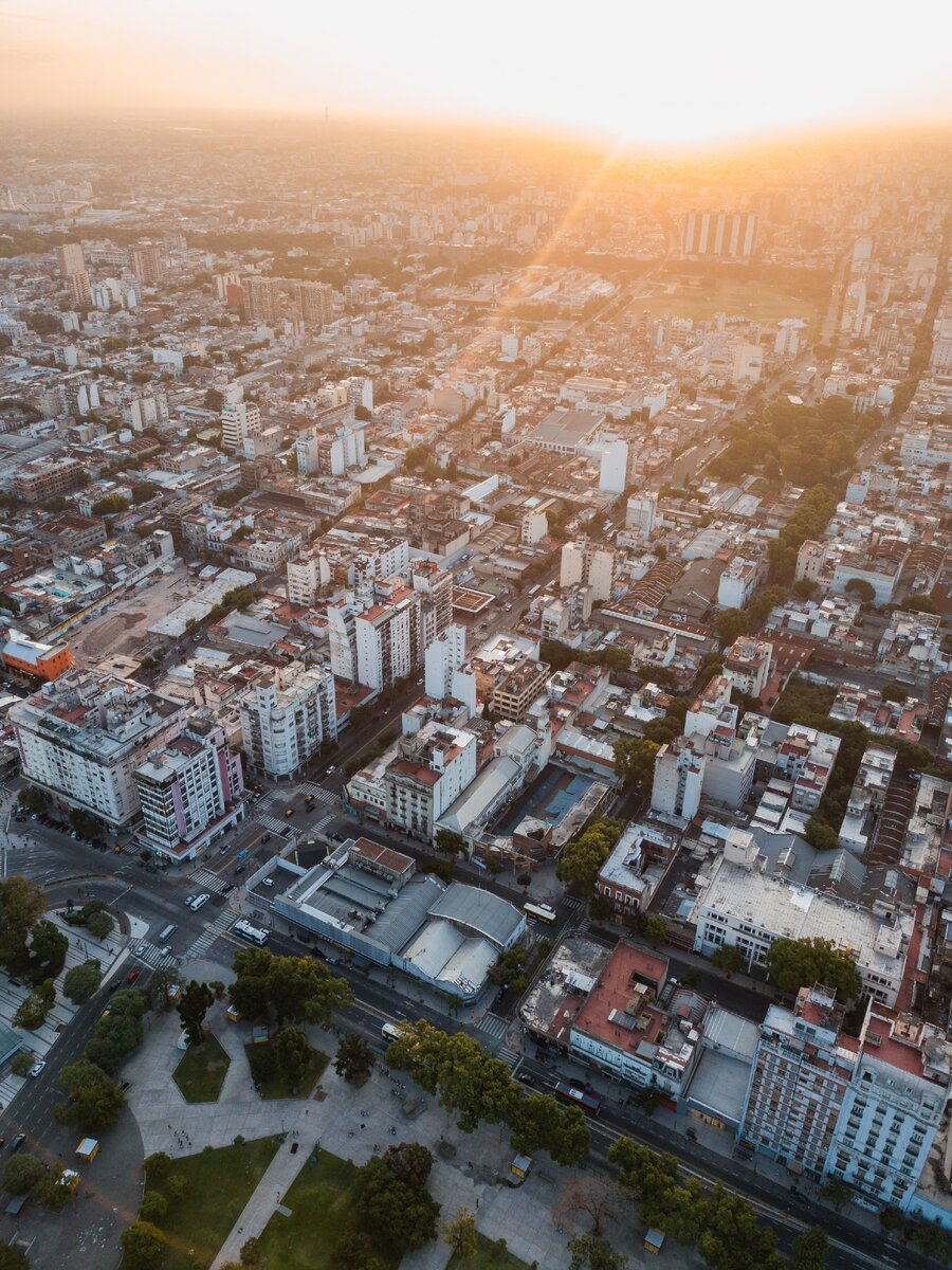 Бесконечная застройка Буэнос-Айреса