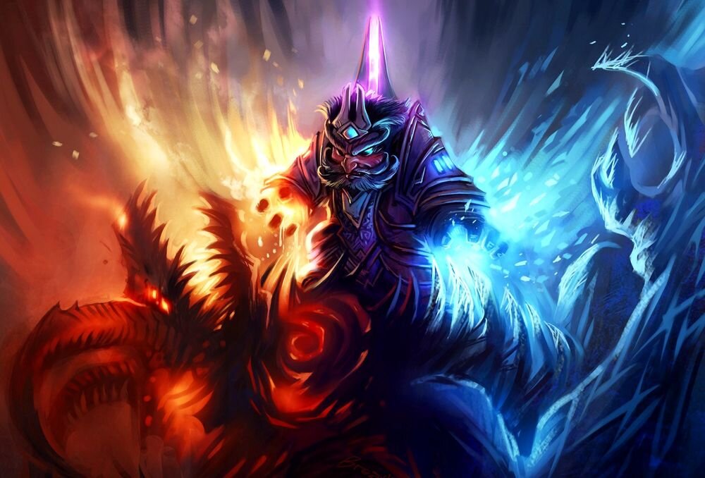 Фан-арт Мага из World of Warcraft.