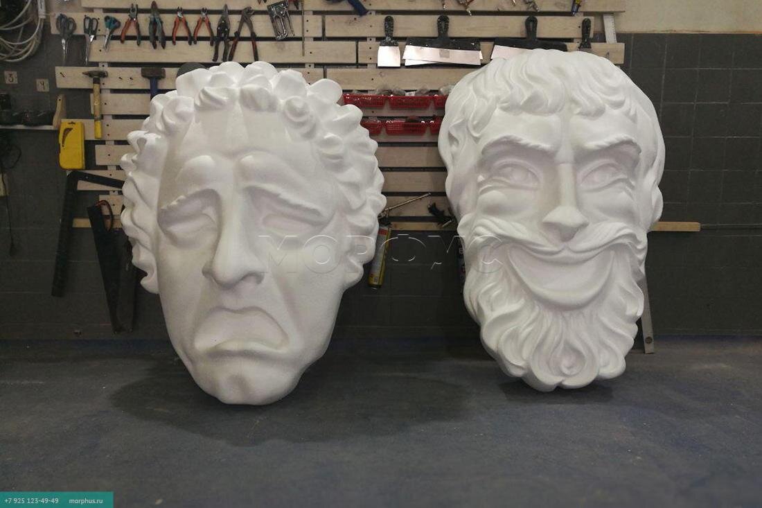 Маски (лица) из пенопласта