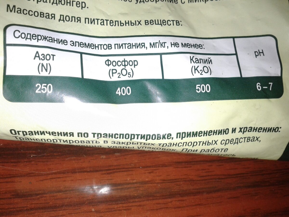 Грунт для рассады.