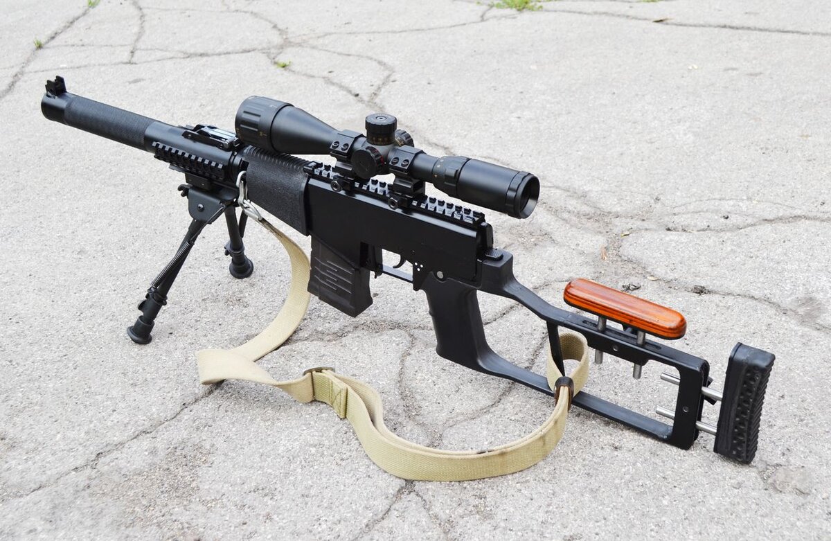 ВССМ с прицелом Leapers и сошками Harris. Модернизация легендарной винтовки ВСС "Винторез".