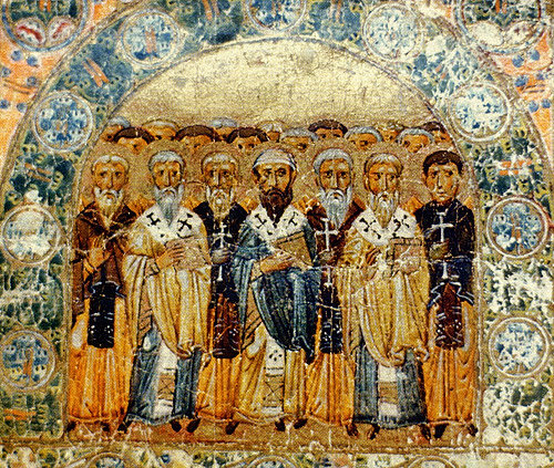 Отцы Церкви на миниатюре из Изборника Святослава (1076): http://pravoslavie.ru/30762.html