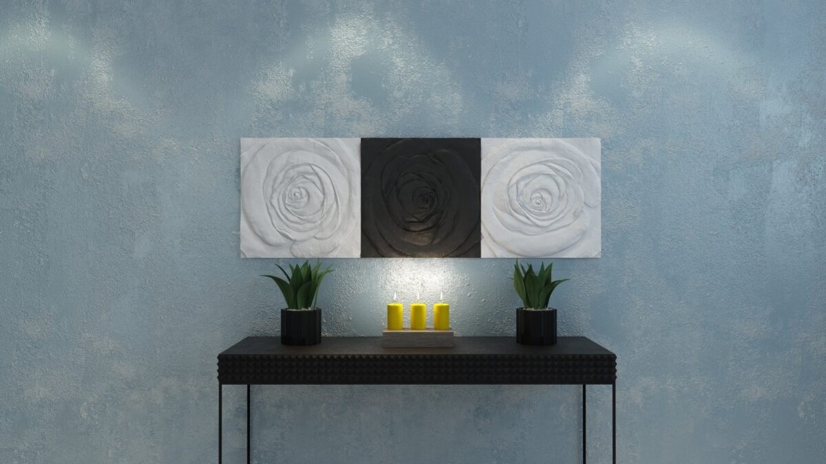 Гипс в интерьере