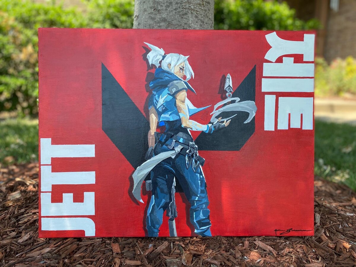 Jett. Автор: @adrienbanuelos на Reddit.