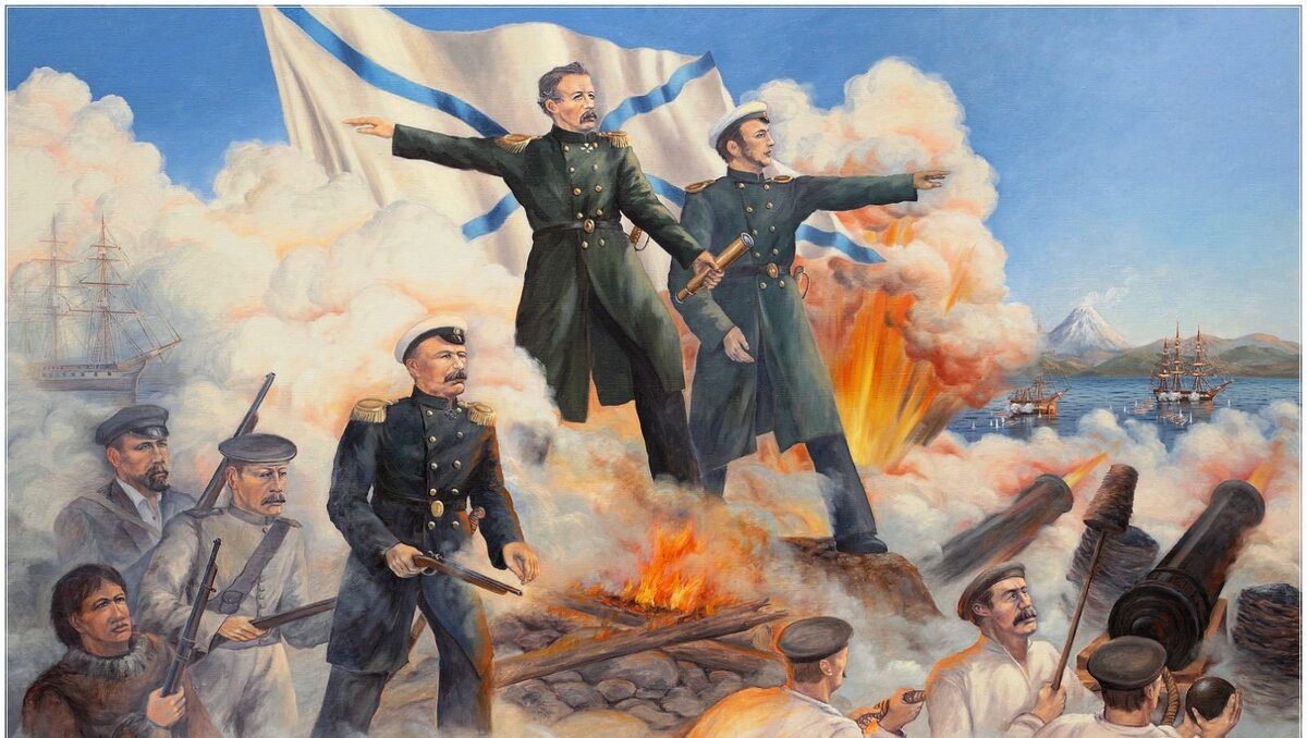 Оборона Петропавловска | Художник В.И. Шилаев