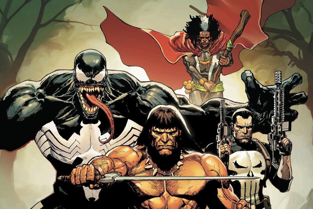 Обложка первого номера серии «Savage Avengers», by Leinil Francis Yu