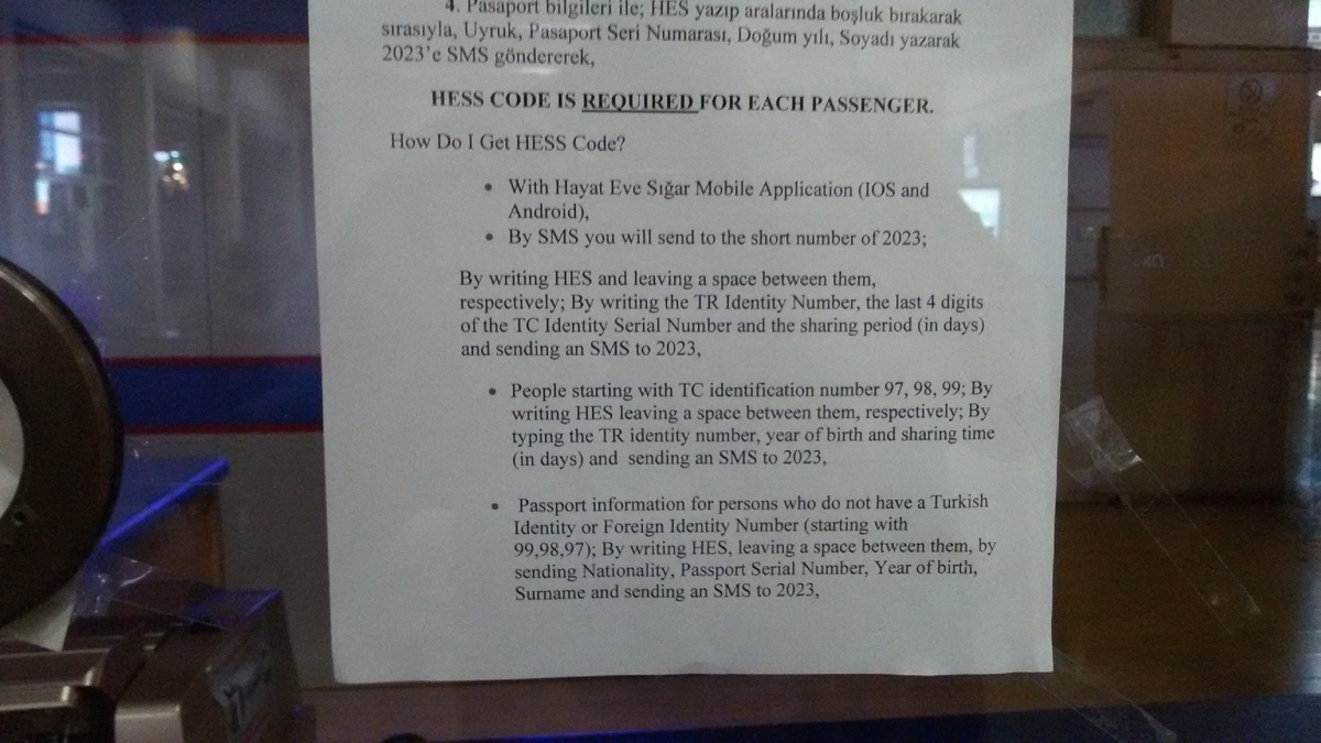 Инструкция по получению HES-кода на вокзале Сиркеджи