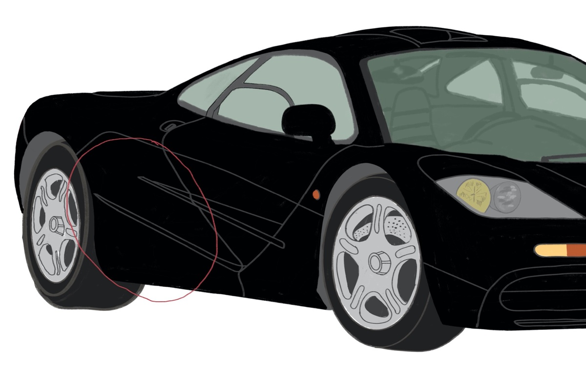 Место для багажа в McLaren F1