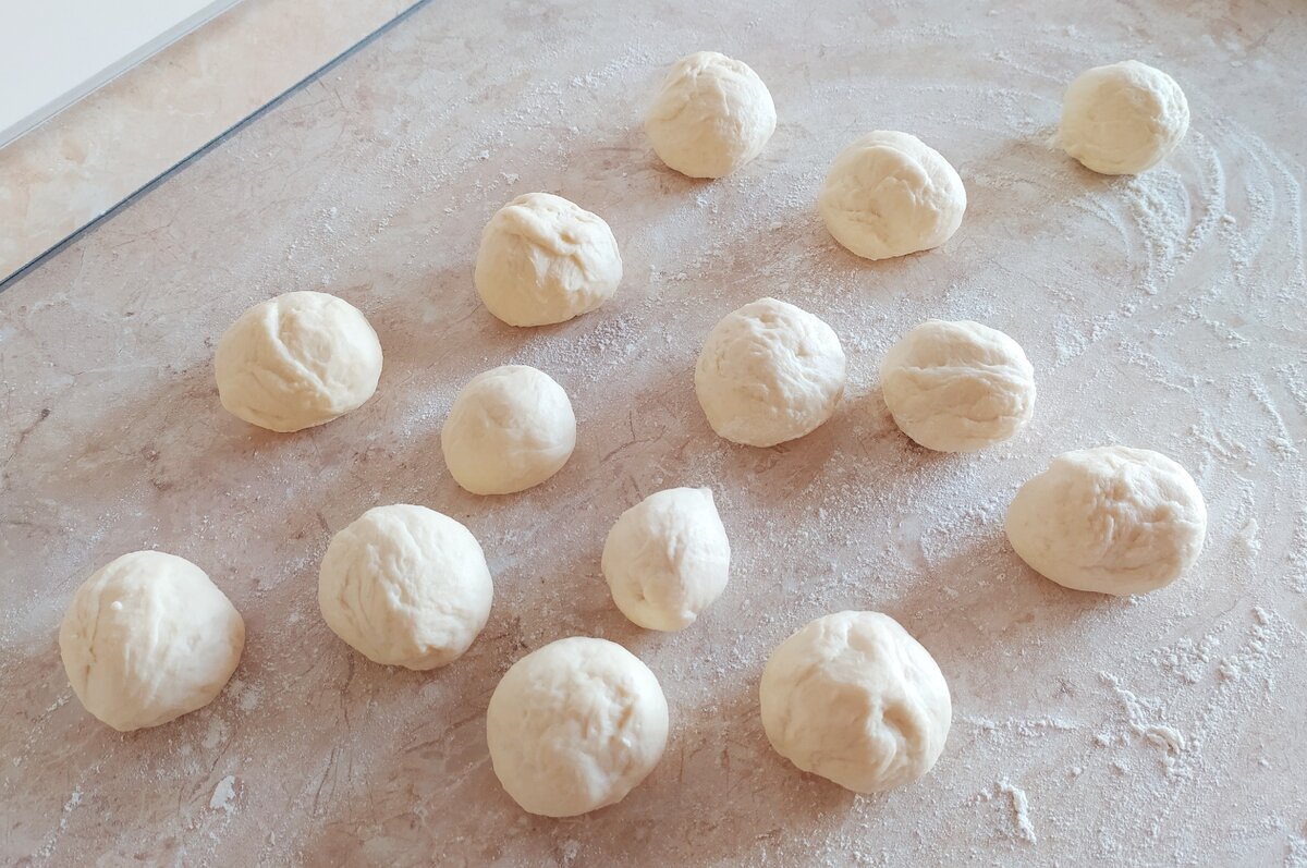 шарики из теста