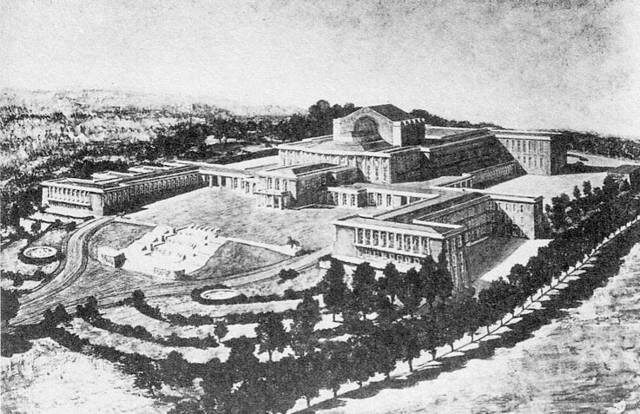 Макет нового здания вагнеровского оперного театра. После войны Гитлер предполагал полностью перепланировать вагнеровский концертный зал в Байрейте