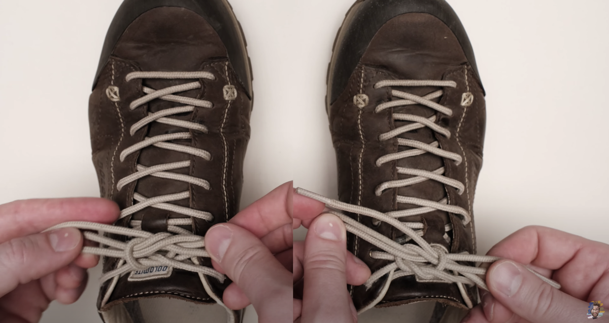 Развязываются шнурки на кроссовках. Шнуровка обуви, завязывание и развязывание шнурка.. Почему развязываются шнурки. Как завязать ботинки. Интересный способ завязать ботинки.